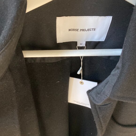 Norse Projects Black Wool Jacket size M - Picture 3 of 5